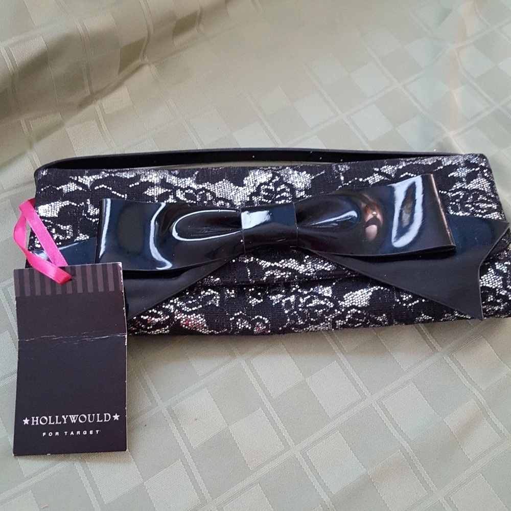 Hollywood for target glittery clutch
